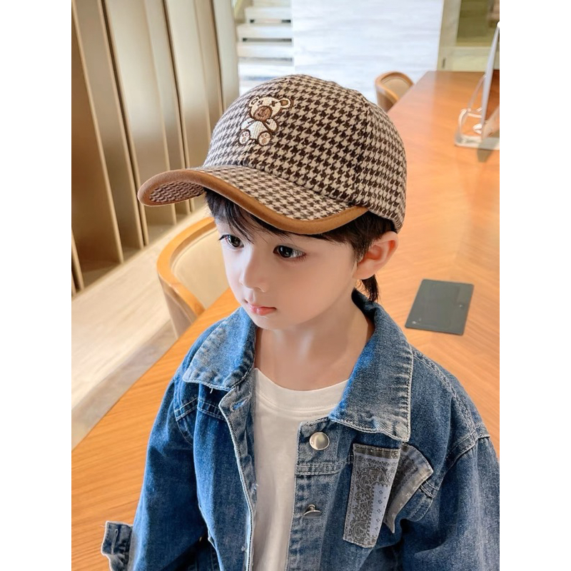 Topi Baseball Bucket Anak Laki Laki Anak Perempuan Import Model Bear