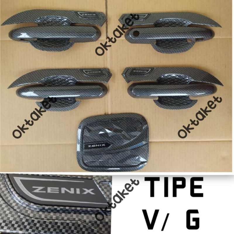 paket outer handle tank cover Innova Zenix 2023 2024 Full Carbon Tipe V G Q