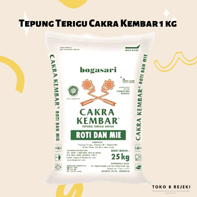 

Tepung Terigu CAKRA KEMBAR [Repack 1 kg]