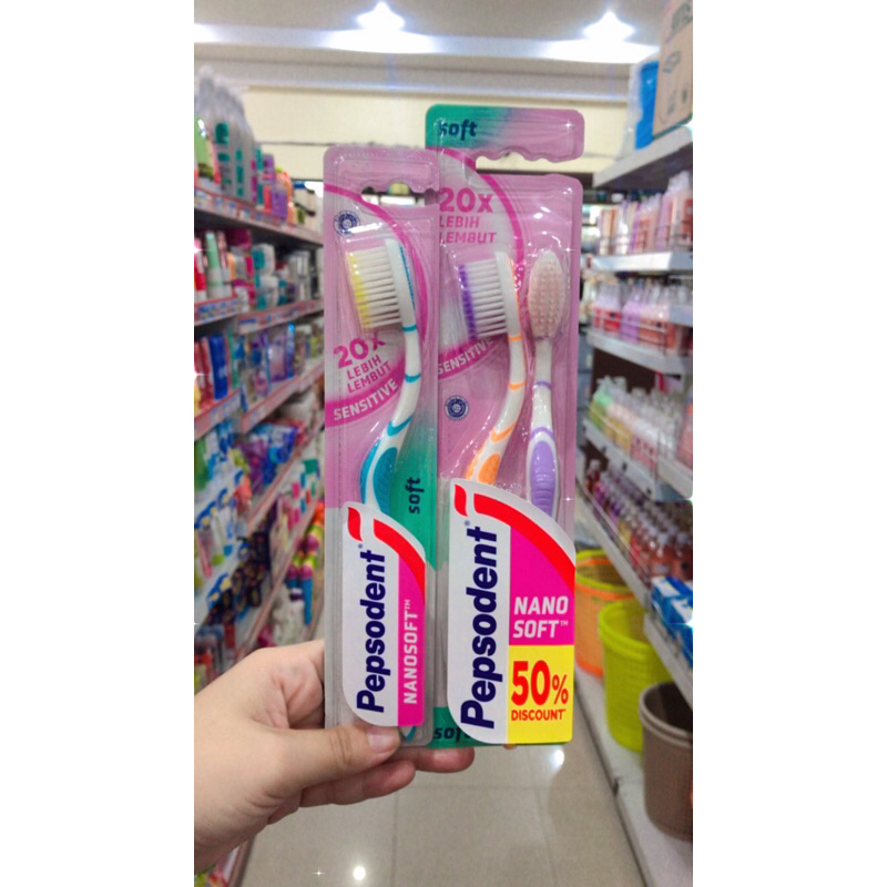 Pepsodent Tooth Brush Nano Soft Sensitive (Sikat Gigi)