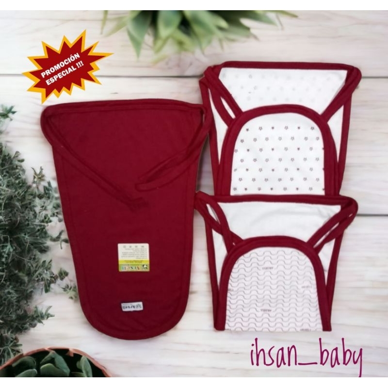 6 pcs popok bayi tali seri maron