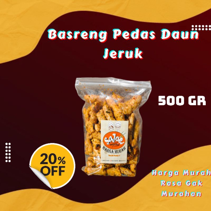 

Basreng pedas daun jeruk / basreng stik baso goreng 500G