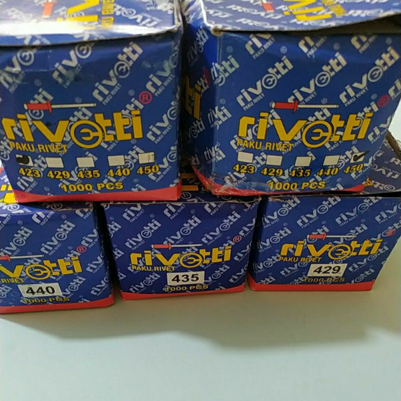 100 pcs Paku rivet / paku rivet holow / aluminium / seng 423, 429, 435, 440, 450. harga per 100 pcs