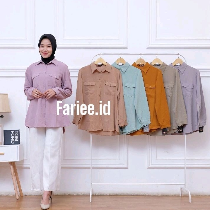 kemeja Kanaya basic /kemeja ringkel