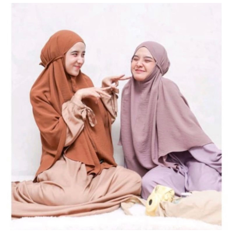 Hijab Bergo Maryam Tali Crinkle XL