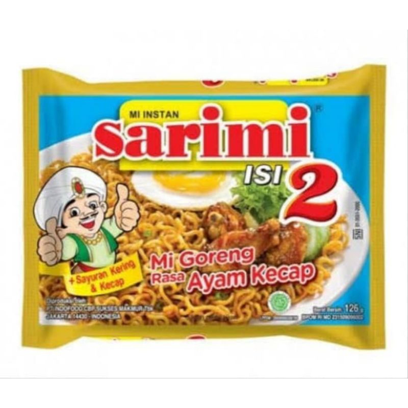 

Sarimi Isi 2 Mie goreng Ayam kecap 126 gr