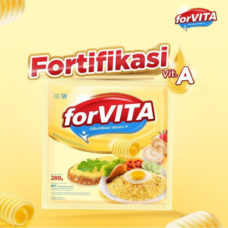 

1KG 6PCS FORVITA MARGARINE 200GR