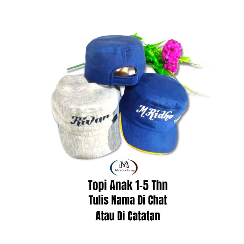 Topi Anak Komando Gratis Nama sendiri
