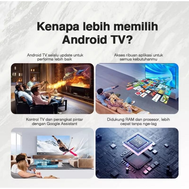 TCL 32A5+ Smart TV 32 Inch Android 11 Garansi Resmi