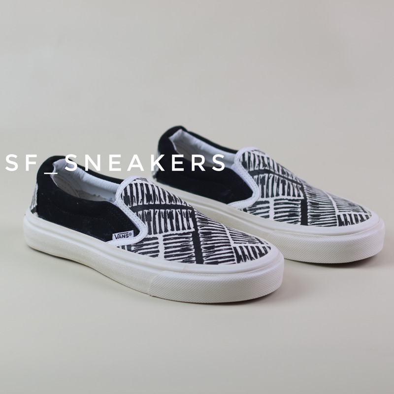 Sepatu Vans Slip On Off Spring Marshmallow Black Waffle DT BNIB Premium High Quality | SHOPEE INDONESIA