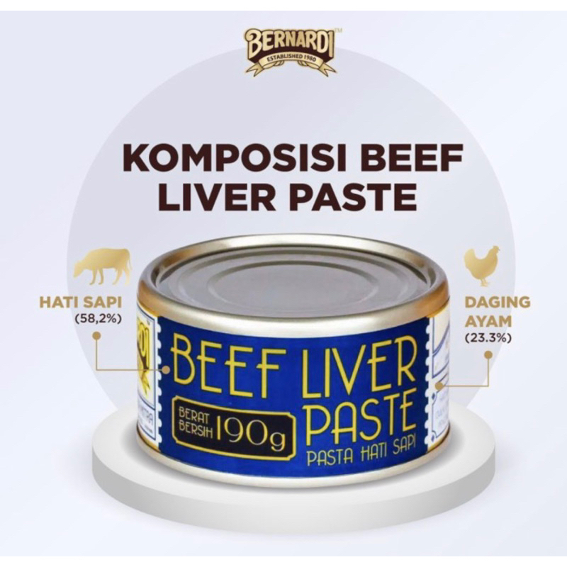 

Bernardi Beef LIVER paste | Bernardi pasta hati sapi & daging ayam