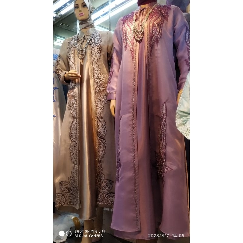 Gamis Alenka Organza Original Butik