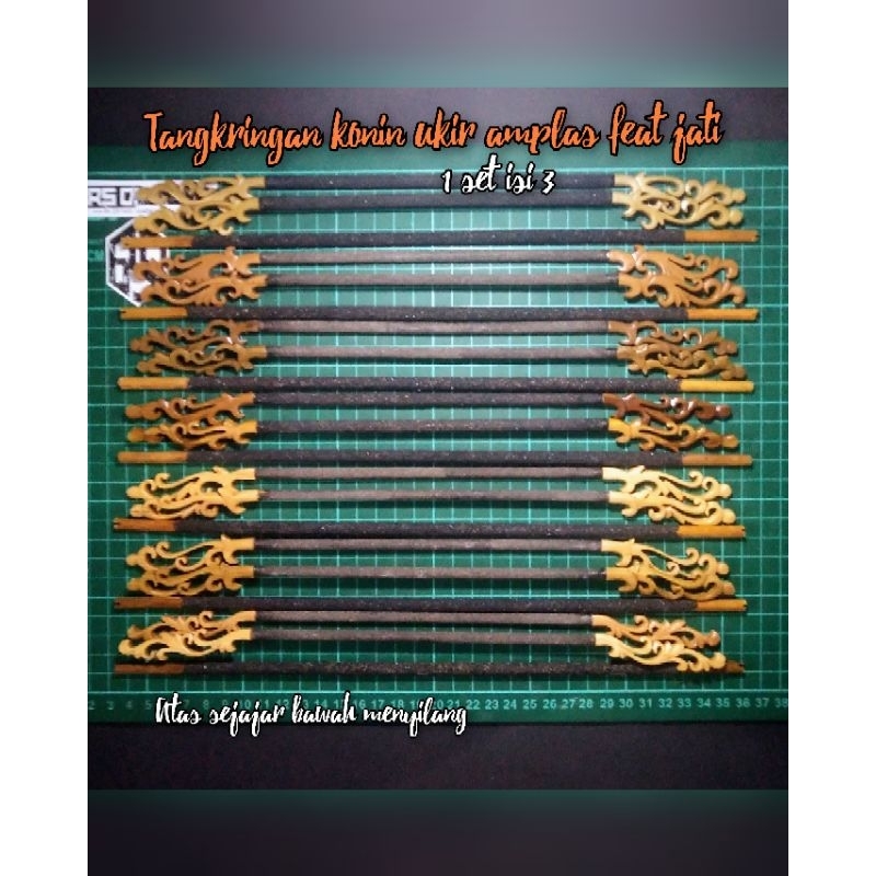 tangkringan sangkar konin Kolibri ukir amplas isi 3