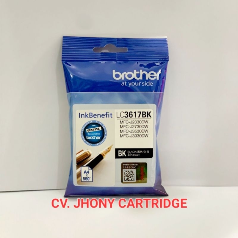 Tinta Cartridge Brother LC3617 LC 3617 BK Hitam Cyan Magenta Yellow Original