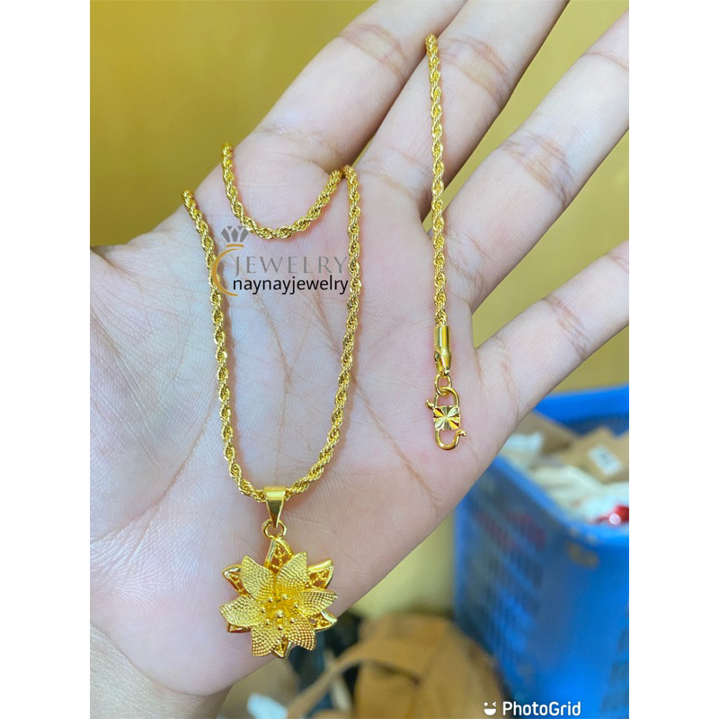 Kalung Tambang 2 Suku Lapis emas 24K