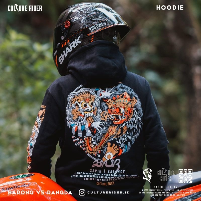 HOODIE BIKERS CULTURE RIDER BARONG VS RANGDA