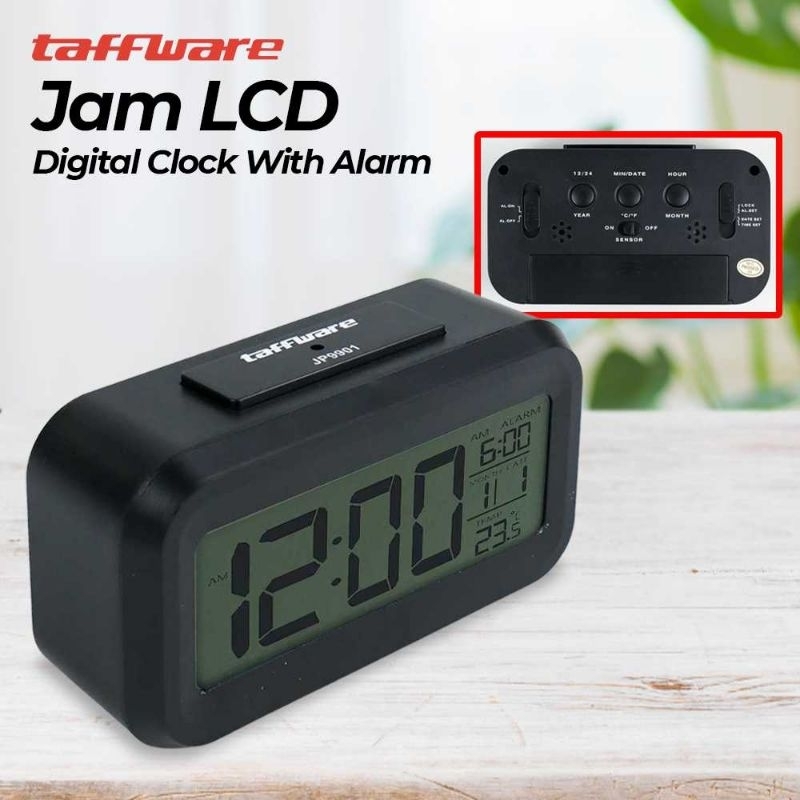 Fanju Jam LCD Digital Clock with Alarm - JP9901