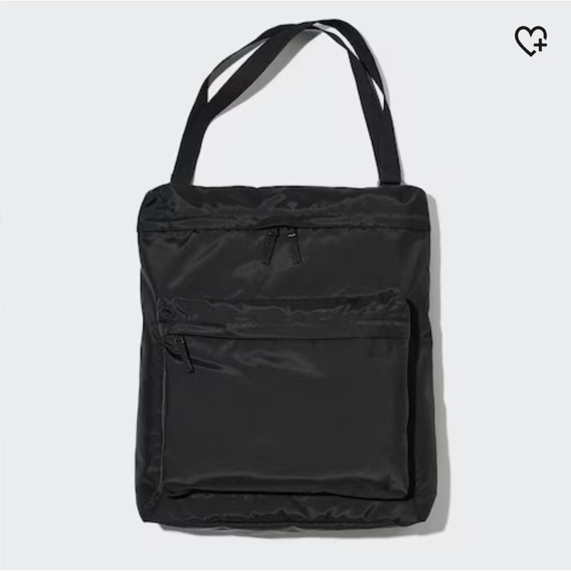 Uniqlo Tas Nylon 2Way (Tote/Ransel) Black ORIGINAL New