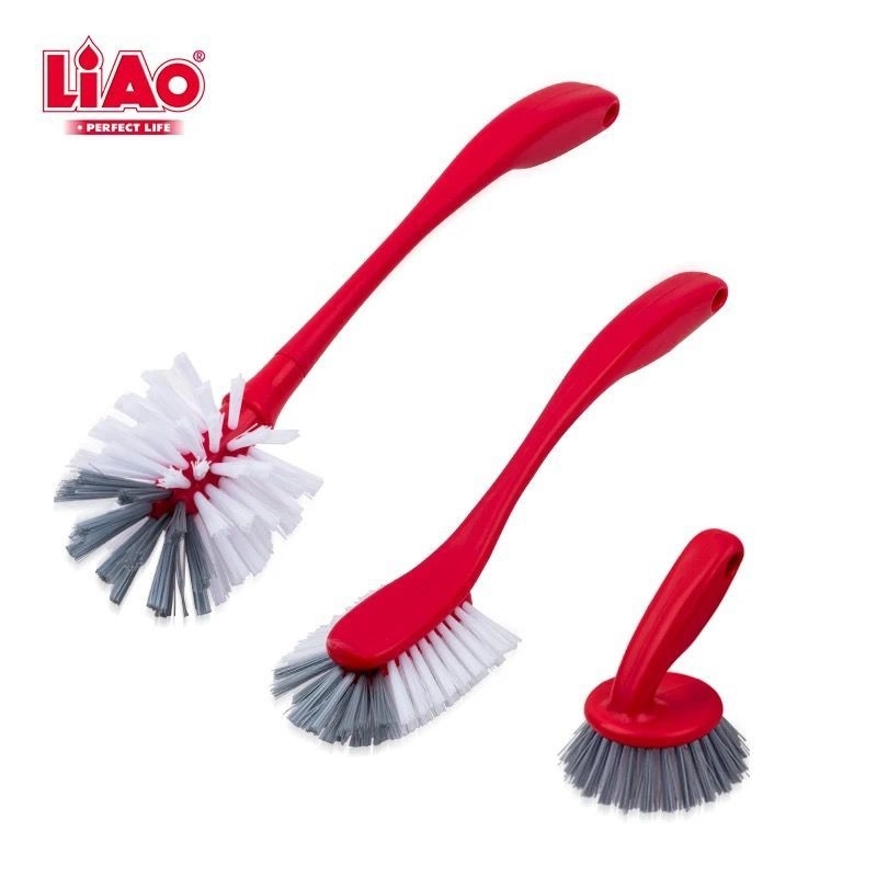 LIAO Sikat Peralatan Dapur 3 in 1 Dish Brush (D130078)