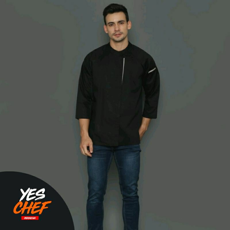 CHEF JACKET | BAJU KITCHEN  | BAJU CHEF | BAJU KOKI |  BAJU MASAK HITAM