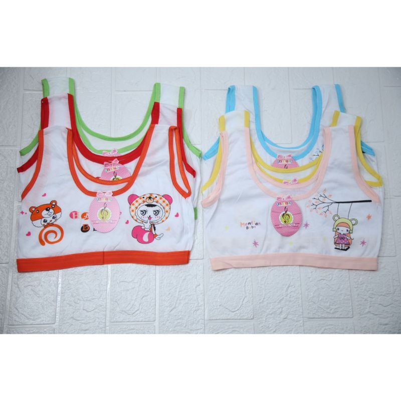 1 lusin miniset cantik motif gambar termurah | miniset anak remaja bahan katun tali besar