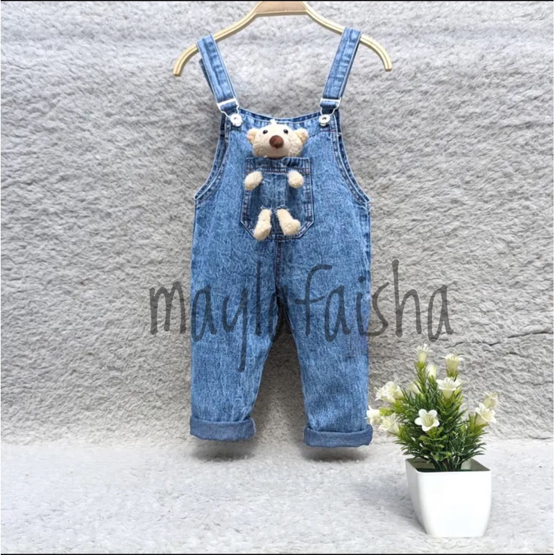 Overall jeans anak usia 1-7 Tahun