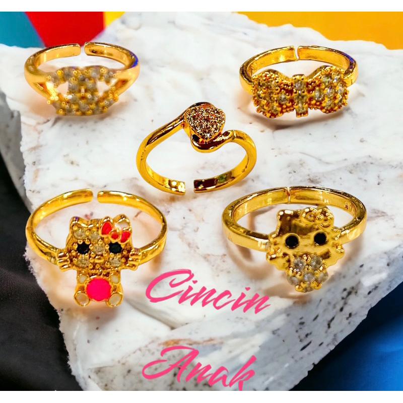 cincin untuk anak bisa di stel ukuran jarinya //cincin anak