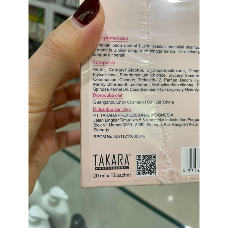 Takara Excellent Color Protection Hair Mask 20ml x 12 Sachet