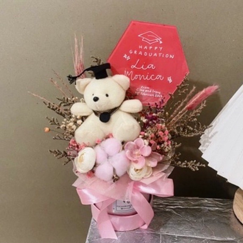 flower bloom box / flower akrilik bloom box / kado unik / kado ultah / hadiah / frame / giftbox / ka