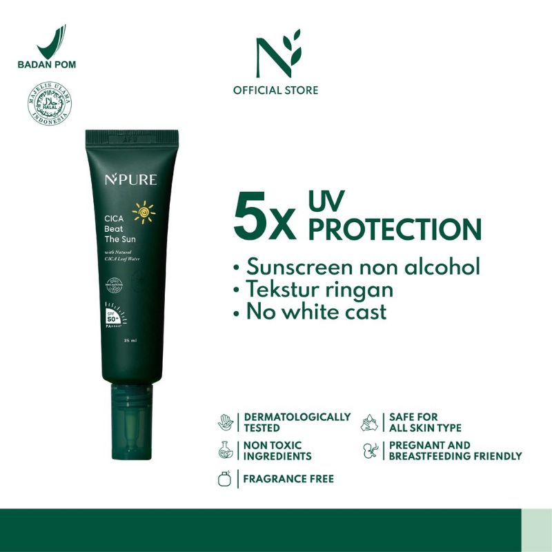 NPURE CICA BEAT THE SUNSCREEN SPF 50 PA+++