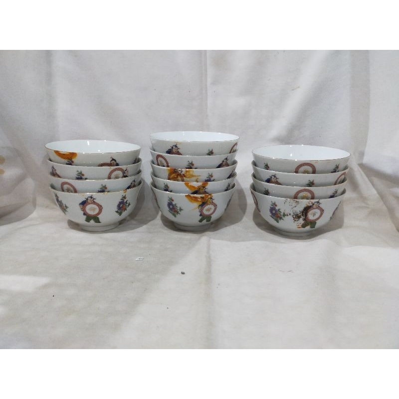 mangkuk keramik cina antik vintage jaman dulu