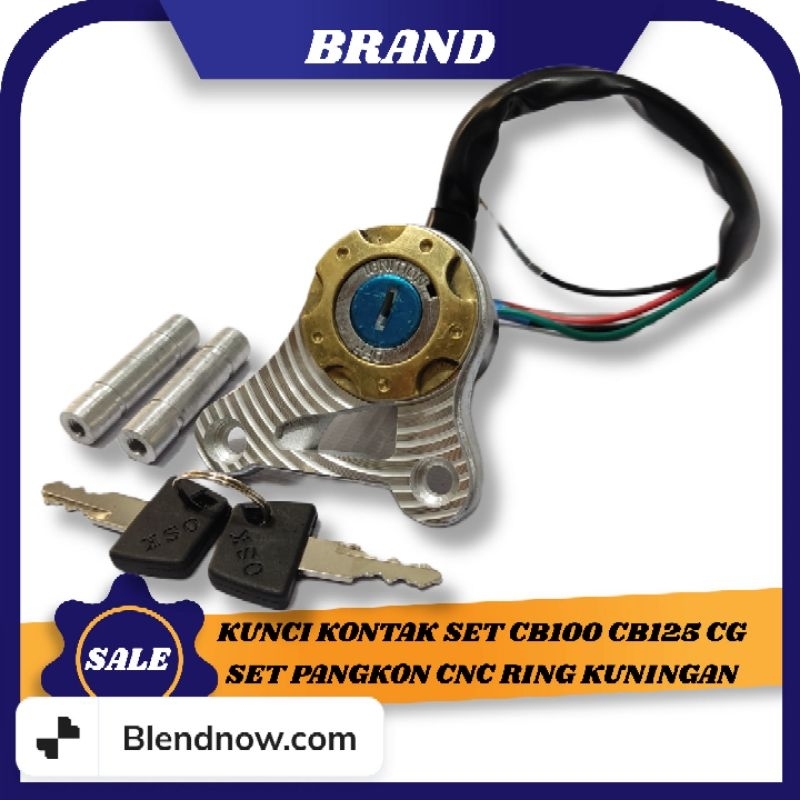 kunci kontak cb100 cb125 CG cb 100 cb 125 RING KONTAK KUNINGAN PANGKON KONTAK CNC GLATIK