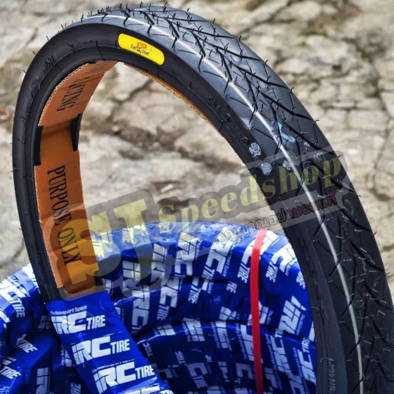 BAN LUAR IRC, BAN DRAG IRC EAT MY DUST BUNGKUS BIRU UKURAN 60/80 RING 17