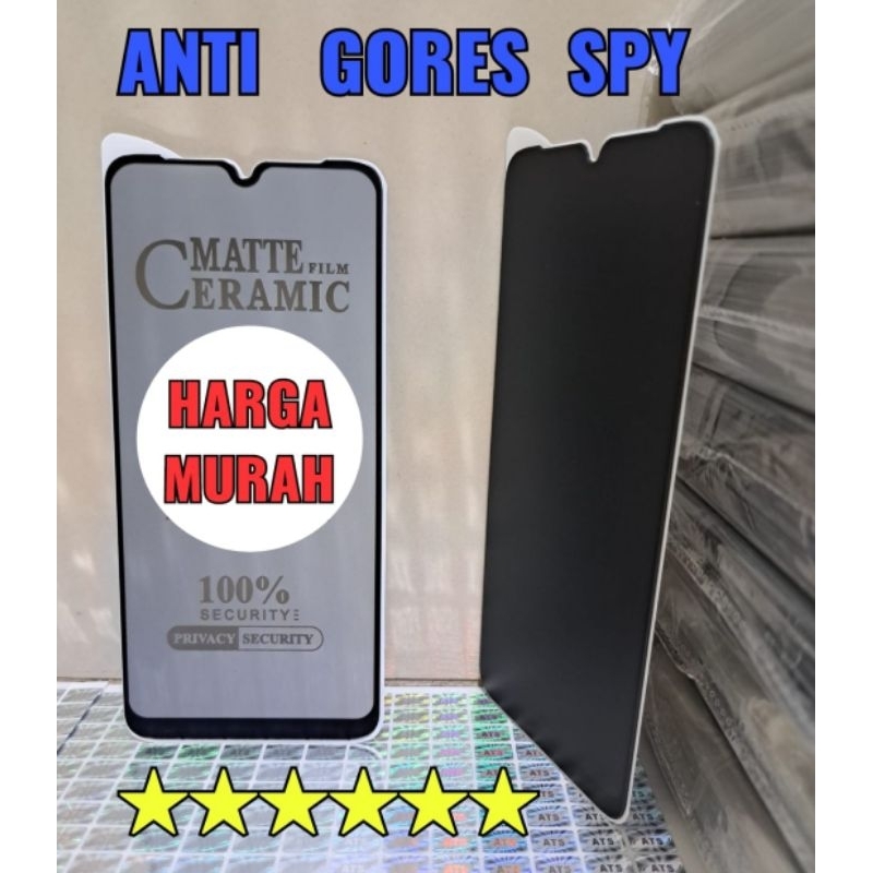 TEMPER ANTI GORES SPY 1X Dapat 5 Pcs Harga 32500 VIVO INFINIX REALME / MATTE FILM CERAMIC PRIVACY ANTI SPY PELINDUNG LAYAR HANDPHONE DEPAN VIVO INFINIX REALME / ANTI GORES SPY 1X 5 PCS VIVO INFINIX REALME / MATTE FILM CERAMIC PRIVACY ANTI SPY PELINDUNG HP