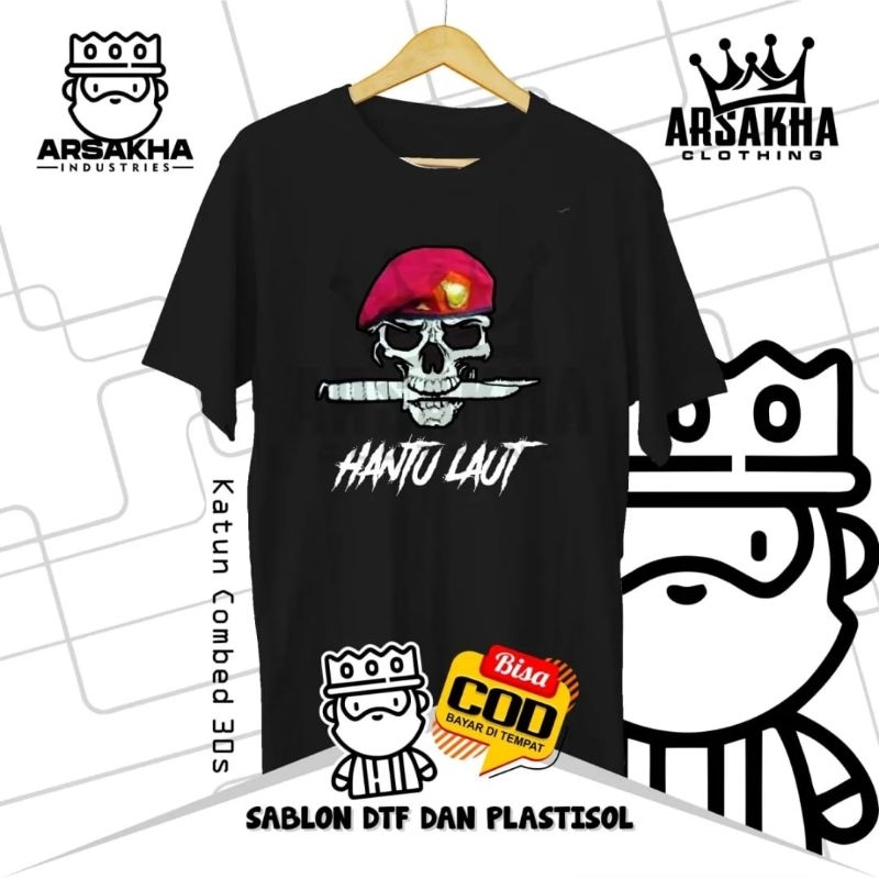 KAOS HANTU LAUT TENGKORAK KAOS HANTU LAUT