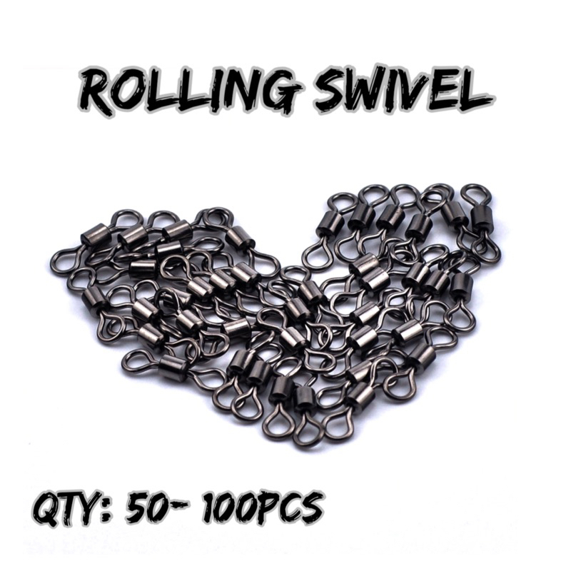 Kili Kili Pancing Rolling Swivel 50pcs/ 100pcs