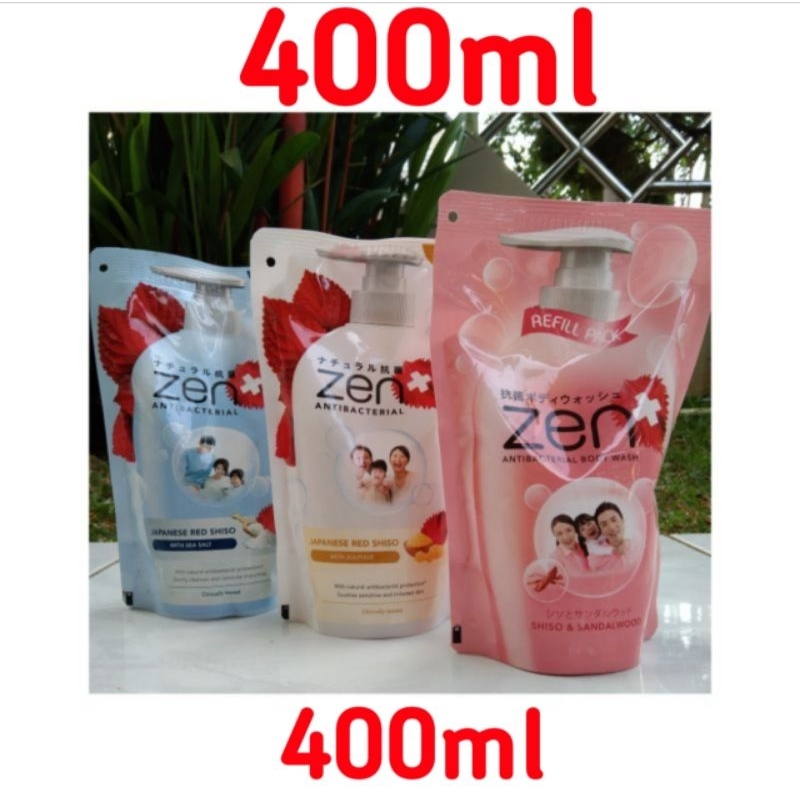 ZEN Antibacterial Body Wash / Sabun Mandi Refill 400ml