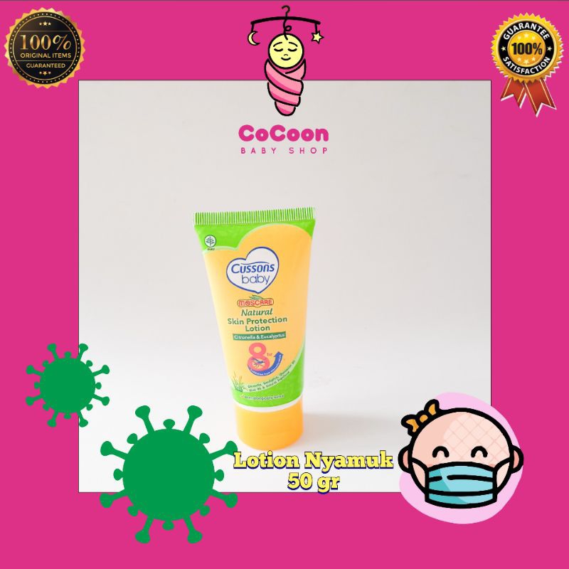 Losion Lotion Bayi Anti Nyamuk Cussons Baby Moscare 50 gr 100 gr