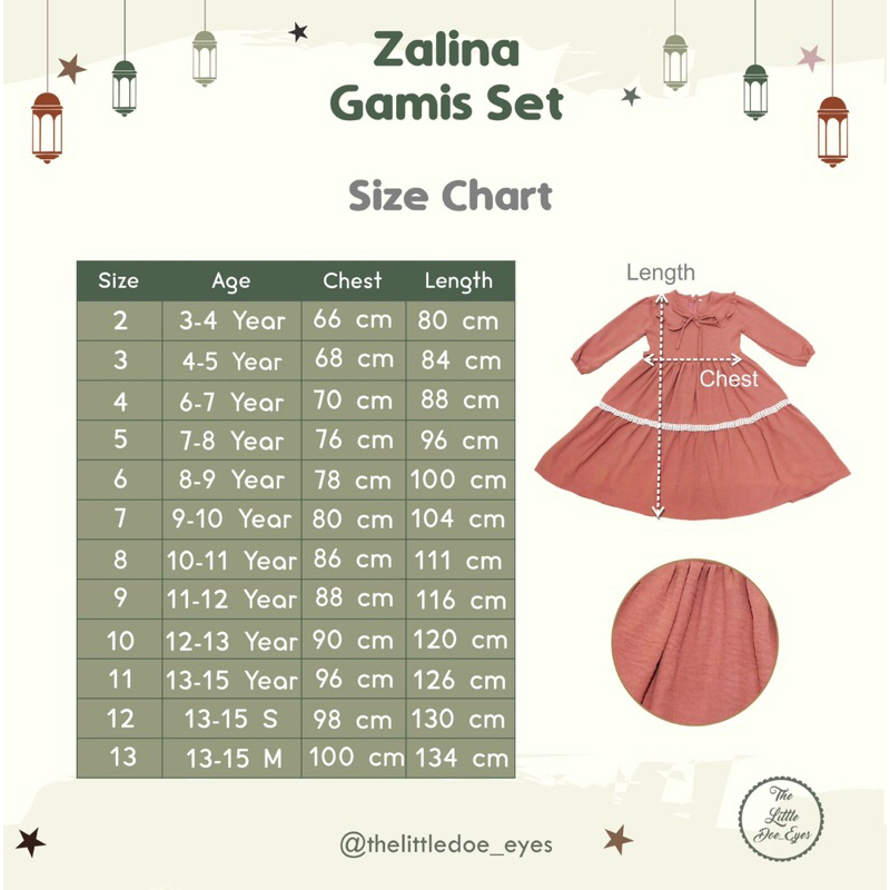 Zalina Gamis Set