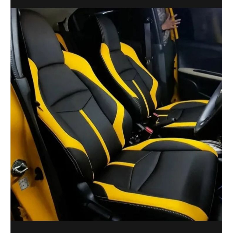 Sarung jok mobil Brio satya 2018-2023 full seat jok 2 Baris