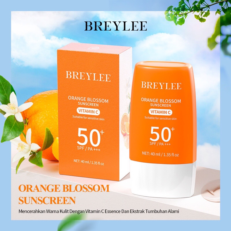 BREYLEE orange blossom sunscreen vitamin c SPF 50 PA+++
