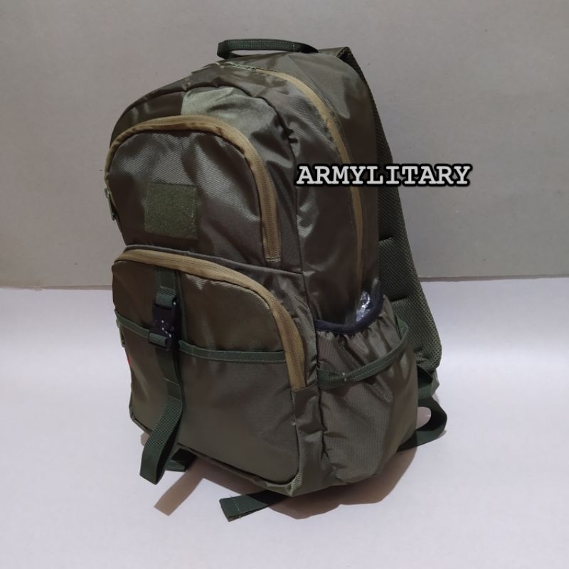 RANSEL ARMY GUCI HIJAU DAN HITAM