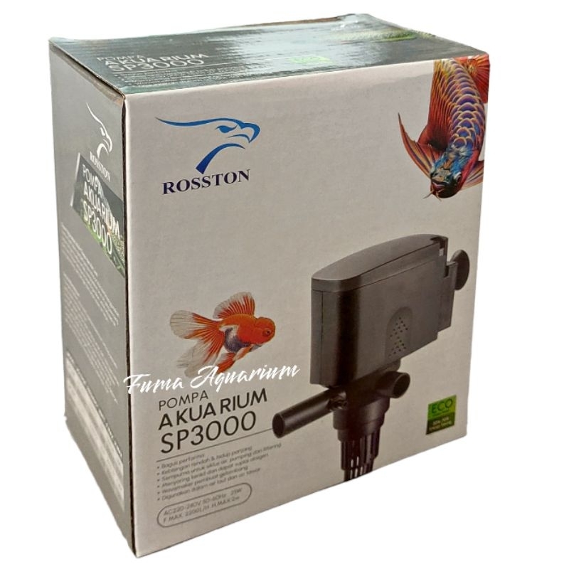 Pompa Power Head ROSSTON SP 3000 Mesin Filter Celup Aquarium power head Low Watt water Pump Submersible Pump