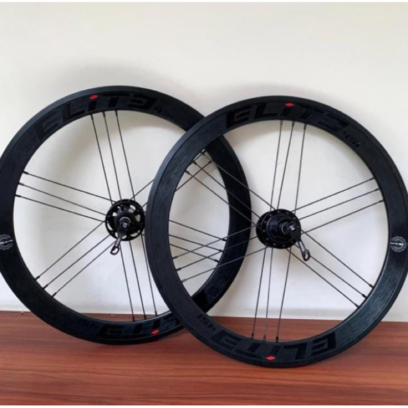 wheelset elite 20 451 discbrake velg sepeda lipat elite 22 inc