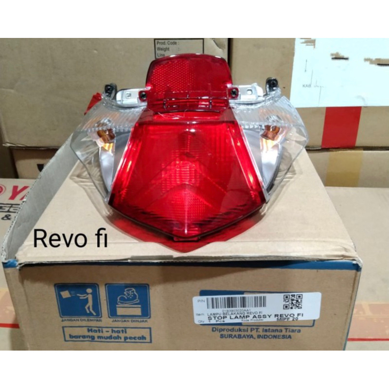 LAMPU STOP ASSY KOMPLIT HONDA REVO FI K03 MERK WIN