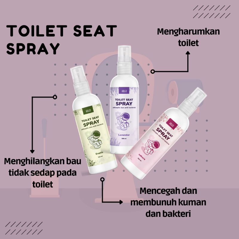 kilgo toilet seat spray - pembersih dudukan toilet - toilet seat sanitizer -  toilet seat desinfectant - anti bakteri toilet - sanitizer toilet - pembersih toilet duduk