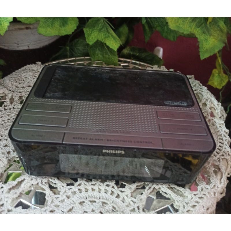 Pajangan Radio Antik Vintage PHILIPS FM/AM jadul 17X13 Kondisi Mati