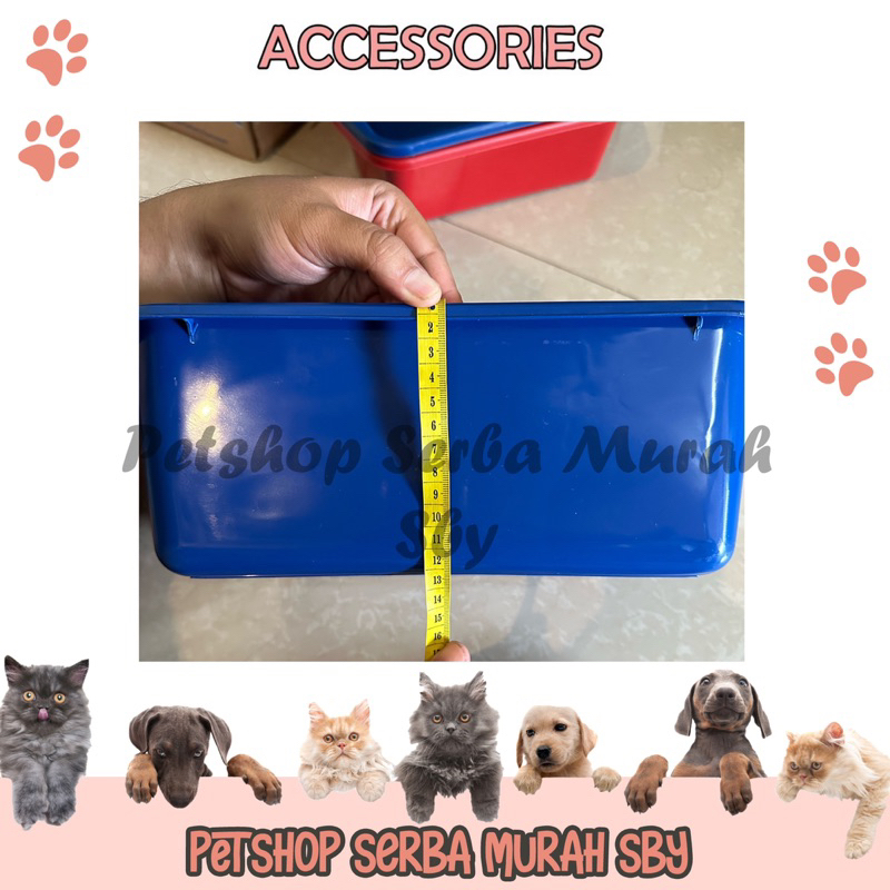 Litter Box MEDIUM / SEDANG Tempat Untuk Pasir Kucing - Accessories Hewan Peliharaan