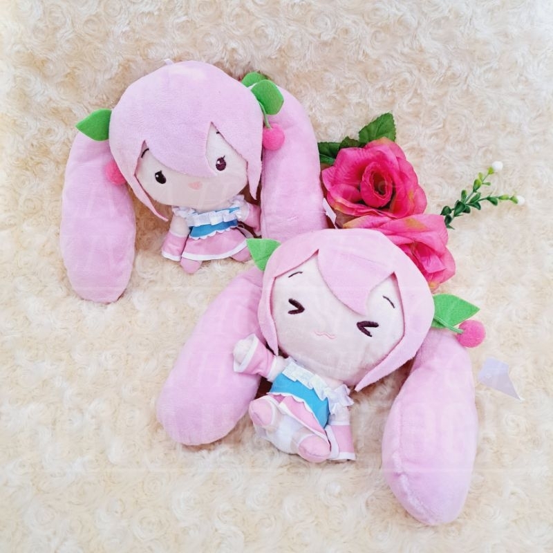 Boneka Hatsune Miku Rambut Pink Boneka Miku