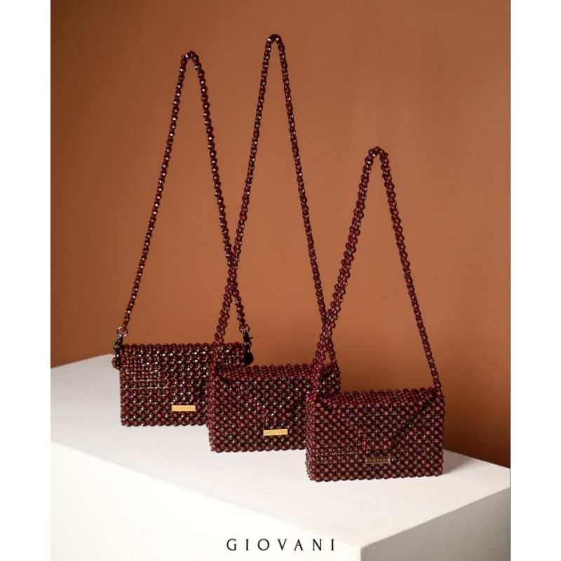 Tas Preloved LUCIA dari Giovani Warna Kuning Lemon, Kondisi Bagus dengan Dust Bag
